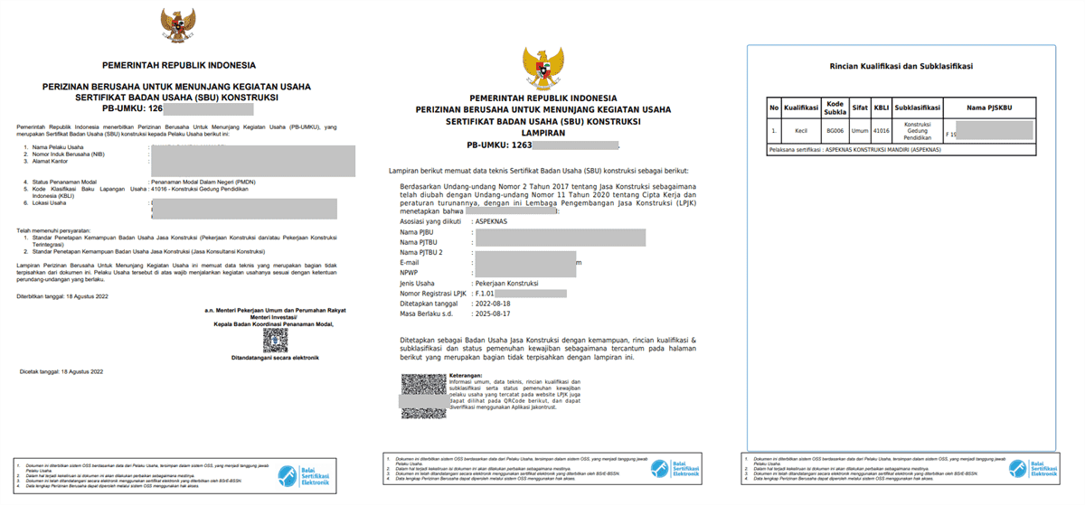 Contoh Format SBU PB007 Pengecatan